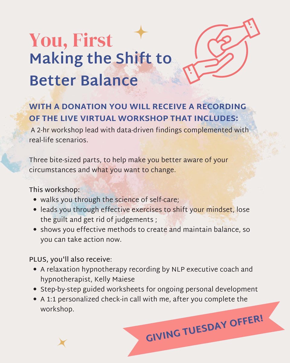 I’m sharing my incredibly impactful workshop, BY DONATION!
✨ Create more space for yourself.
✨ Allow better balance.
✨Head into the holidays equipped with the tools + a mindset of calm over chaos.
➡️ All donations will be given to the Elgin Street Mission &amp; Infant Food Bank.