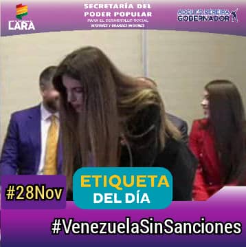 #28Nov | Buenas tardes 👇

Etiquetas Del Día 👇📱

#VenezuelaSinSanciones
#PaísMegadiversoMultidestino. 

<a href="/teresalinarezps/">Teresa Linarez PSUV</a> 
<a href="/BrigadaGuerril1/">BRIGUECOM1</a> 
<a href="/PoderSocialTV/">Poder Social</a>