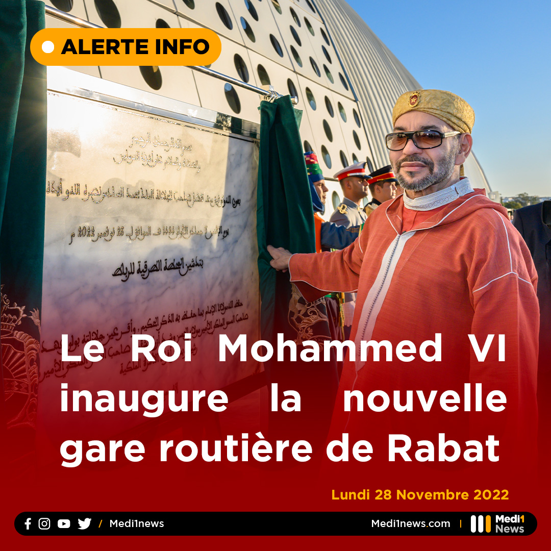 #Le_Roi_Mohammed_VI a procédé lundi à l’inauguration de la nouvelle gare routière de #Rabat qui modernise le secteur du transport interurbain au niveau de la conurbation et participe à la consolidation de l’image de la Capitale du #Royaume et au renforcement de son attractivité.