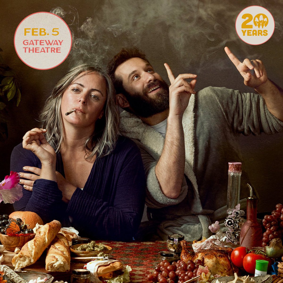 Is something burning? Join hosts Mike Glazer and <a href="/thisismaryjane_/">Mary Jane</a> for a live edition of "<a href="/weedandgrub/">weedandgrub</a>": the show about cannabis, comedy, cooking and more! With guests <a href="/katrinasivad/">Katrina Davis</a> @vanessagcomedy and <a href="/Jordan_Morris/">Jordan Morris</a>. Feb. 5 at Gateway Theatre. Tix: SFSketchfest.com