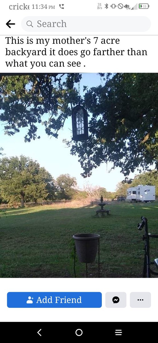 GenocideWelch's tweet photo. My mother's backyard I spend a lot of time outside at midnight I watch the neighborhood to see anything strange or out of normal . https://t.co/gm6HcZimCC