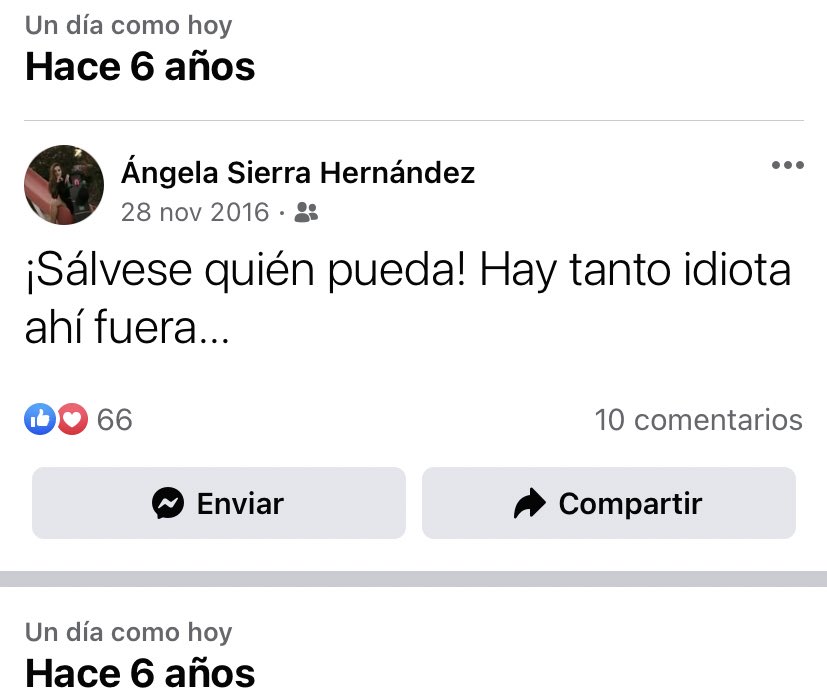 Facebook me recuerda que publiqué esto hace 6 años... jajajaja sigo pensando igual