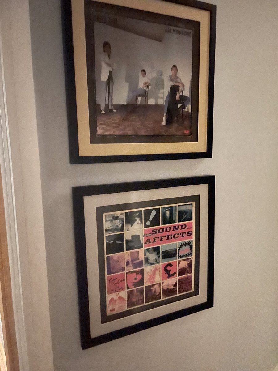 Ever picture tells a story! <a href="/LongLiveTheJam/">The Jam</a> my framed sighed copies off all mod cons and sound affects from one of the greatest British bans ever #TheJam