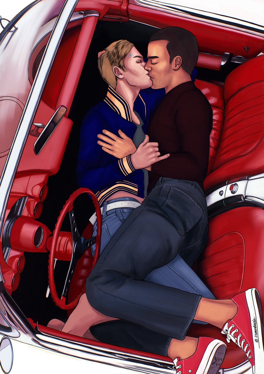 bronekaska's tweet photo. With this art I wanna thank my dearest @SoletSerCro who gives me motivation to draw everyday. Dude, you’re the best 🤗
#DetroitBecomeHuman #dbh #sarkus #simonmarkus #pl600 #rk200 https://t.co/wBqVp2WYab