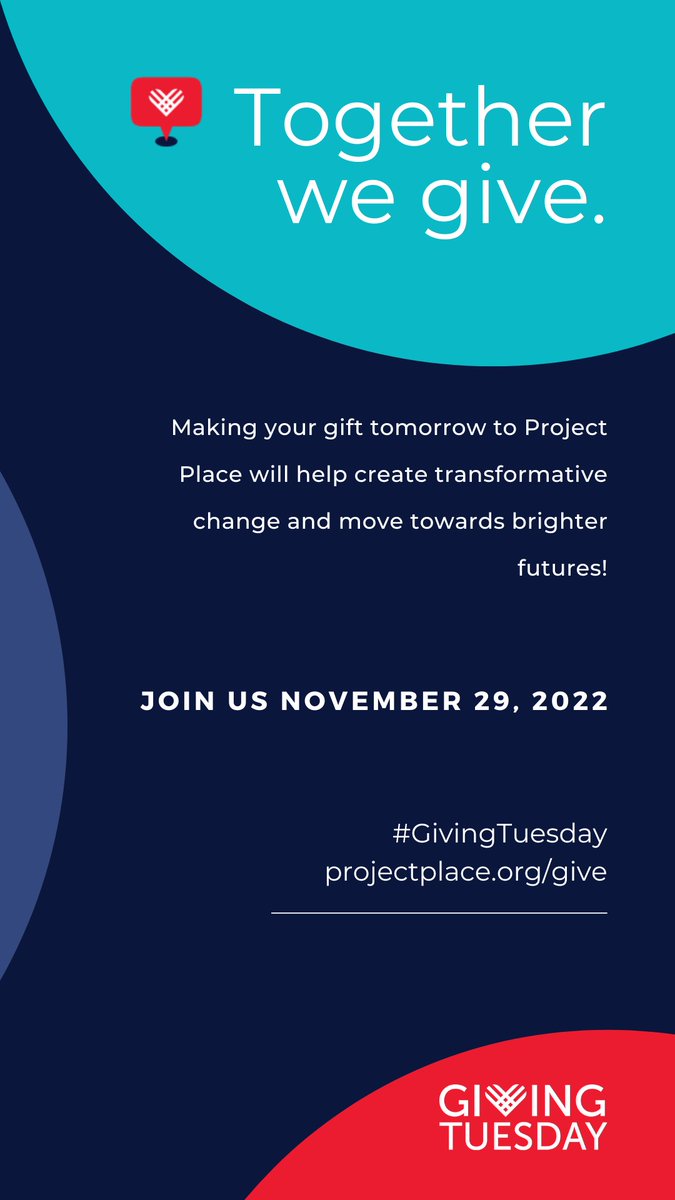 SAVE THE DATE! #GivingTuesday IS TOMORROW--be a part of our movement to disrupt homelessness &amp; poverty in Greater Boston. The impact you create through your generosity goes beyond this one day. We hope you will support us tomorrow! #projectplace #endhomelessness