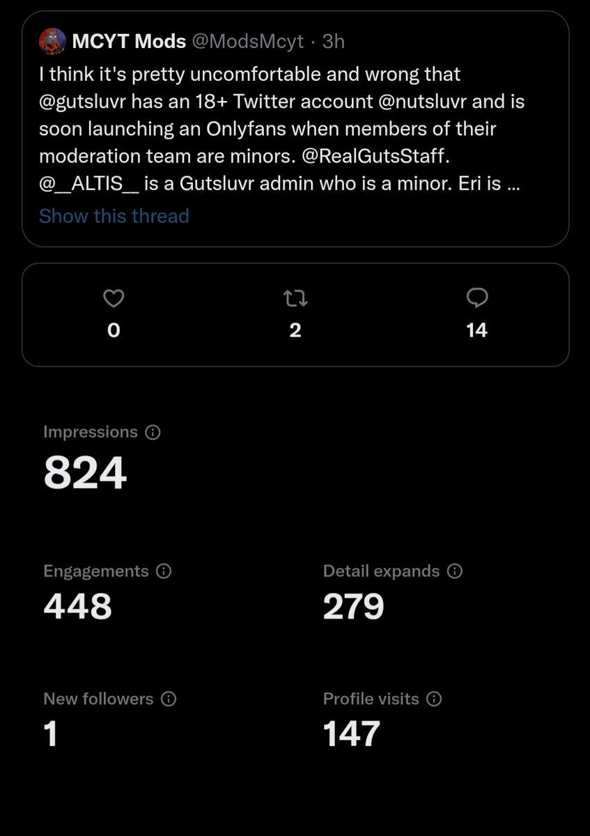 ModsMcyt's tweet photo. The point of my account isn't to get likes, I'm well aware anyone who would like or follow my posts would be considered a social pariah. The point is to raise awareness of issues in the MCYT mod scene and I am largely successful in doing so https://t.co/i0wj8n3q3i