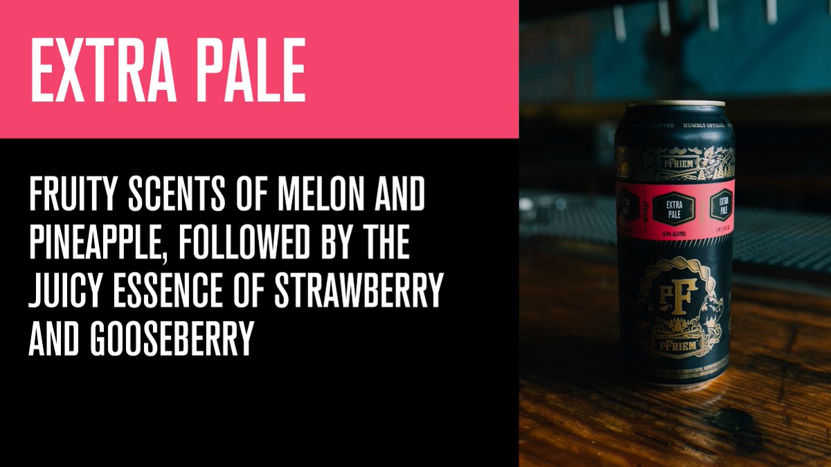 pFriem Beer (@pfriembeer) on Twitter photo Extra Pale available on draft and in 16oz cans! #pfriembeer Extra Pale available on draft and in 16oz cans! #pfriembeer