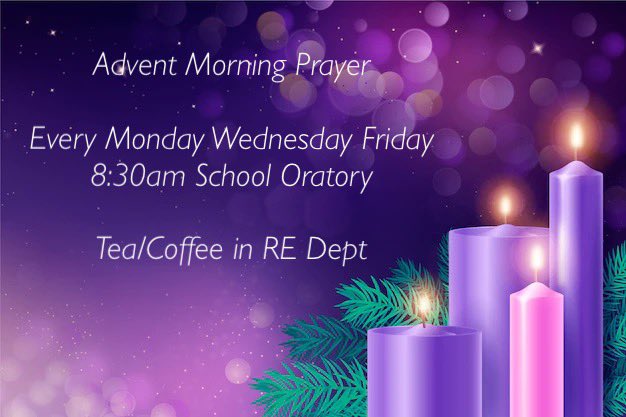 ststephensRE's tweet photo. Our community Advent Morning prayer began this morning at 8:30 followed by lunchtime Mass at 12:35. Lovely spiritual start to our community Advent journey.All welcome every Mon Wed Fri 8:30am for prayer,tea/coffee afterwards. https://t.co/fKRYjYau7Y