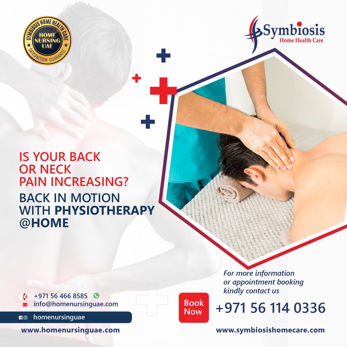 Is your Back or Neck Pain increasing?
Back in motion with Physiotherapy @ Home

Call Now: +971 56 114 0336 | +971 56 466 8585

#physiotherapy #backpain #neckpain #pain #physiotherapyservices #physiotherapyathome #homenursinguae #dubai #dxb #UAE