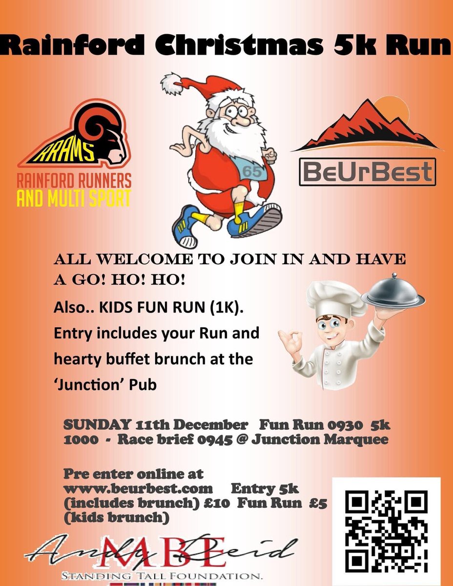 Have you signed up yet?!

Come and join us for the Rainford 5k Santa dash in collaboration with <a href="/BeUrBestFit/">Terry Bates</a> 

Adults and children welcome, price includes a delicious breakfast brunch at The Junction!

Everyone is welcome!

Fancy dress is optional! 🎅😊

beurbest.com/rainford5k/
