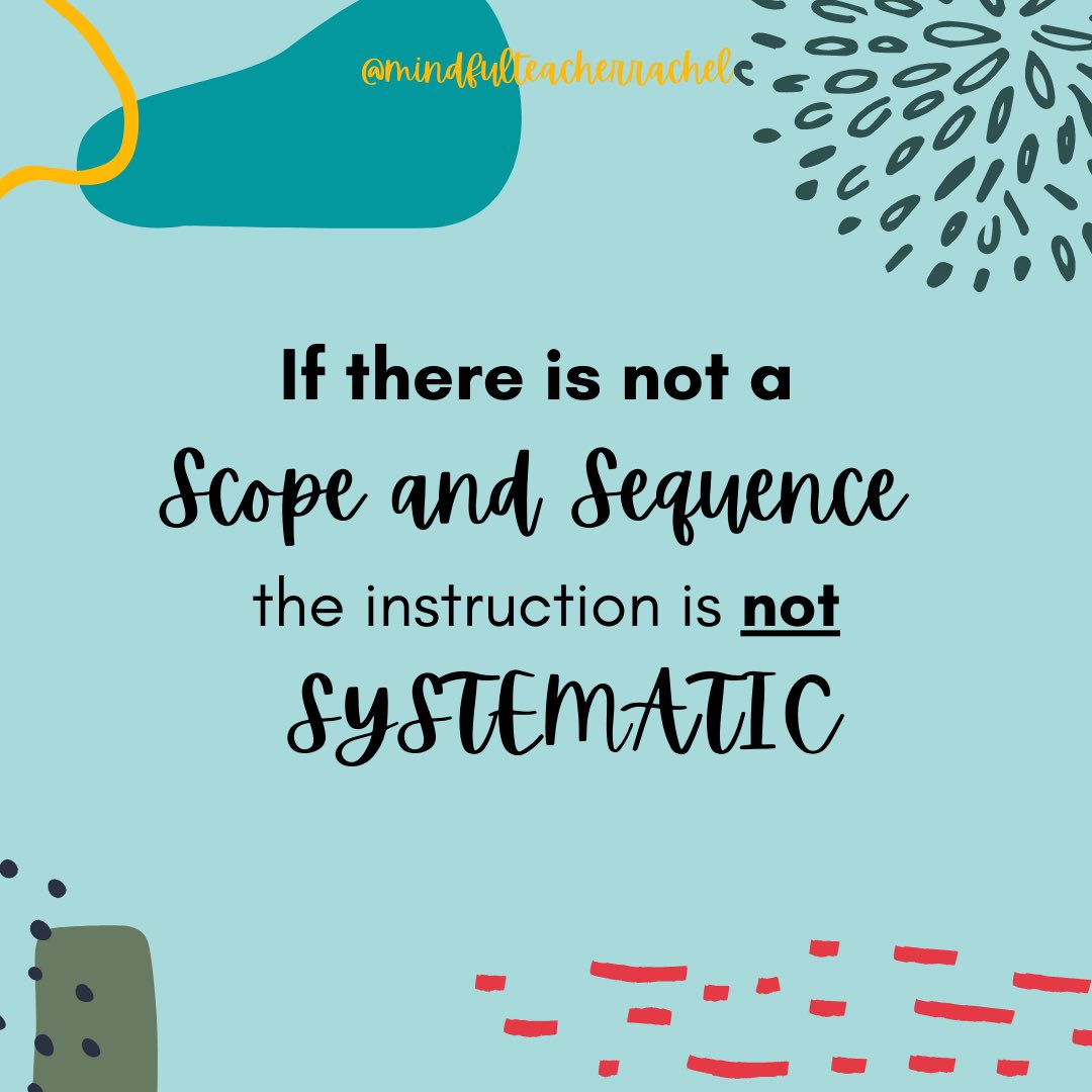 teachrachelsor's tweet photo. This is the #1 🚩 of a literacy curriculum or program for me. Without these pieces, instruction cant be systematic. Response to assessment is ambiguous, understanding what a student needs to know/be able to do is questionable. Thank you @DrMPaff for inspo! https://t.co/NSwreW2Ou6