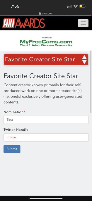 omg u can actually submit me for an AVN. i&rsquo;ll love u forever 💓 https://t.co/ZqkXTz0DJ7 https://t.co/