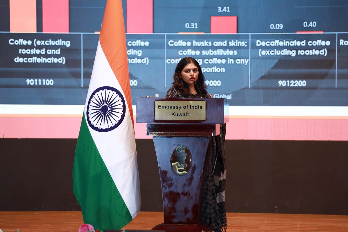 indembkwt's tweet photo. A Virtual Buyer Seller Meet on Indian Coffee was organised by the Embassy of India, Kuwait in partnership with the Coffee Board of India @CoffeeboardI ( 28 Nov.). India is the largest source of import of coffee in Kuwait.  @DoC_GoI https://t.co/qbdYzIr8tr