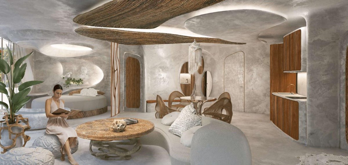 So I just got this brochure for a development in Tulum. Reminds me of the house from the Flintstones, apparently this is the future! 

What do you think, do you like it?