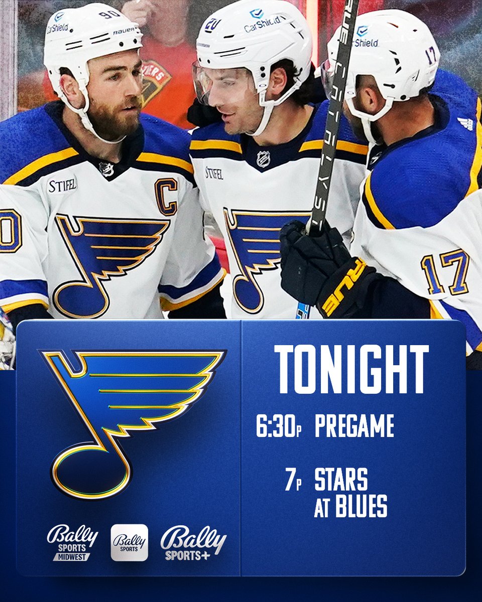Bally Sports Midwest on Twitter "The stlblues return home to host the