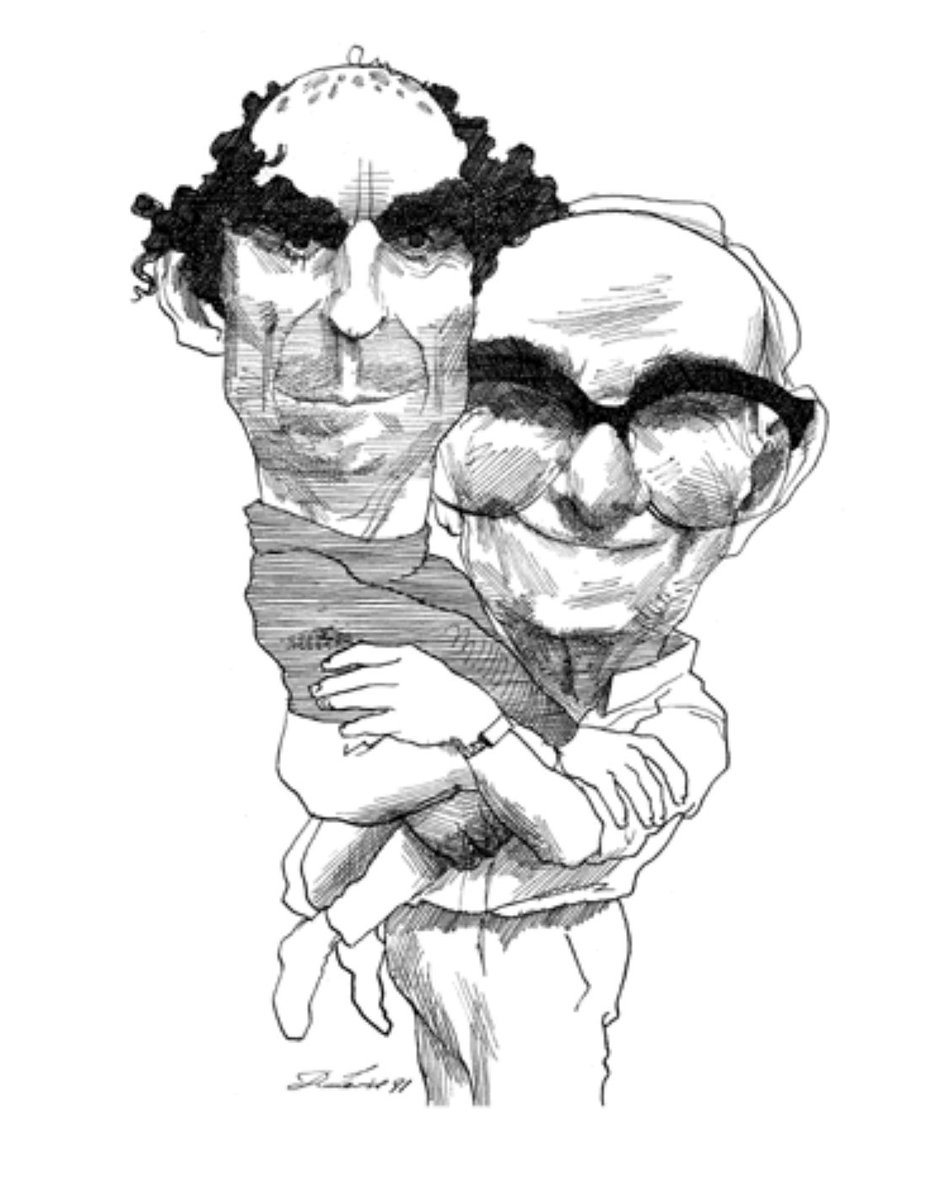 PhilipRoth_NPL's tweet photo. This drawing appeared in The New York Review on May 16, 1991, and was created by David Levine. It’s called “Philip Roth and Herman Roth”.
Do you like this drawing? What are your initial thoughts? 💭
.
.
.
#newarklibrary #philiproth #philiprothpersonallibrary https://t.co/gGQl1ERadQ