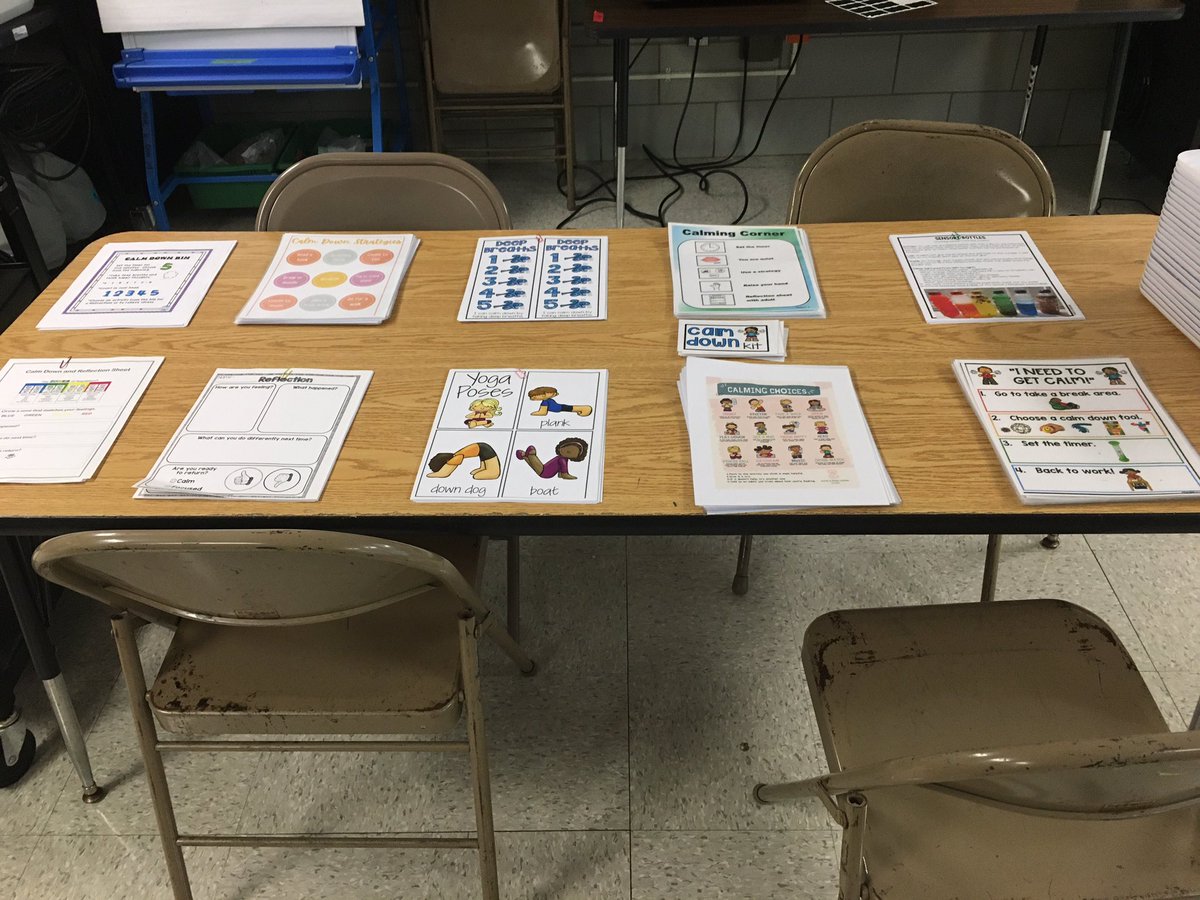 Getting ready for tomorrow’s pd. Check out our “mock” calming corners! <a href="/Church_Lane_ES/">Church Lane Elementary Technology</a>