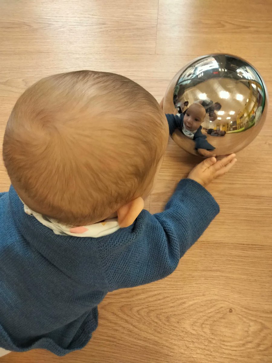 AlboradaColegio's tweet photo. 🪩Nuestros bebés juegan con bolas sensoriales sonoras.
¡Nos reflejamos en ellas! ¡Cuántas cosas descubrimos en el cole!
¡Qué divertido! 👶❤
#InfantilAlborada #BrightKids #Kids #baby #love https://t.co/1OPsgGBZE4