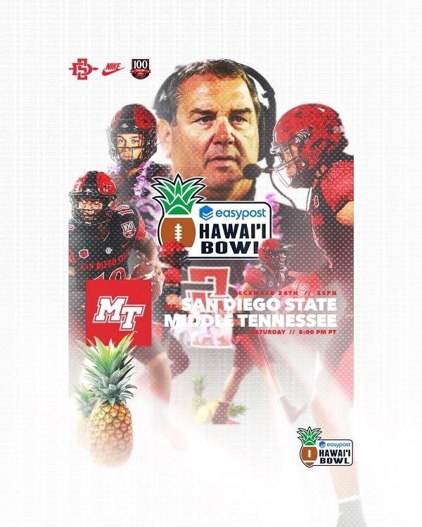 SDSU vs. Middle Tennessee in Hawai'i Bowl