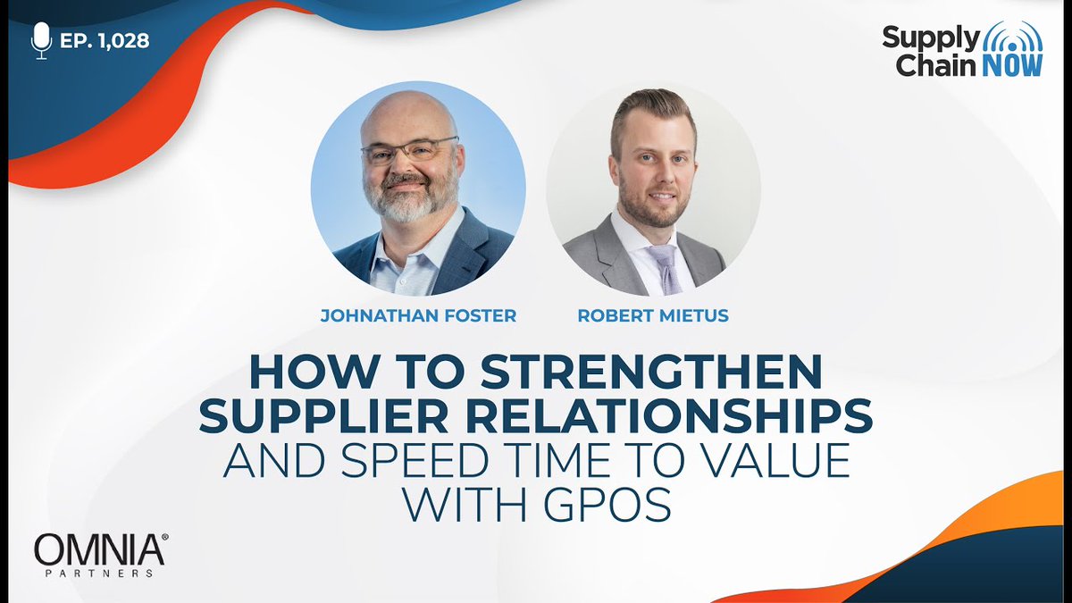 _supplychainnow's tweet photo. 💢Tune in to hear @gregoryswhite and @ScottWLuton chat with Johnathan Foster of Lanter Delivery Systems and Robert Mietus of @OMNIAPrivate  discuss the successful partnership between their organizations, and more!

⏩Watch here: https://t.co/TWeKzgjhIa 
#suppliers https://t.co/JWLn6uWKdr