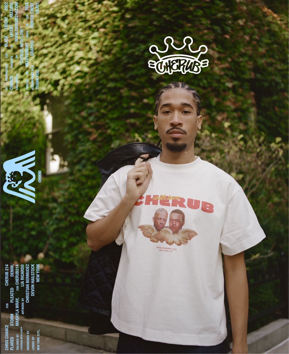 devonhail's tweet photo. @lucidvisualsnyc and @madeintheurl  in newly released Cherub with love tees, now available on https://t.co/yJvQIMPxAS both sets of pants are unreleased but coming soon https://t.co/HRSILiLp19
