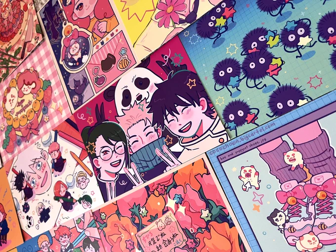 most of these are leftovers from ax chibi and totes are considered preorder items as they're still being manufactured!

i'll also have two new totes available for a limited time! 🥰 