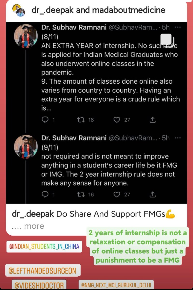 Shahroz_Sherry_'s tweet photo. 2 years of internship is not a relaxation or compensation of online classes but just another punishment to be FMG

@IndianChina @dentodontics @dr_deepakaanjna @DrDhruvchauhan @drpraveenpsy @videshidoctor @HarshGoel__ @FordaIndia @FAIMA_INDIA_  @AkshraSingh18 @docrohan #NMC #FMGE https://t.co/GU7H9HmMTB