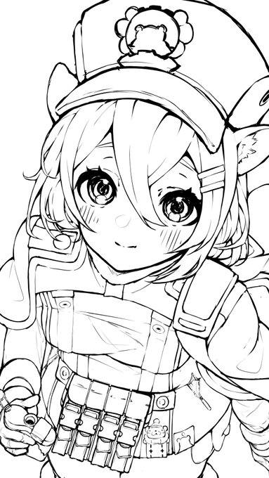 シグレちゃんラフできた❄️ 