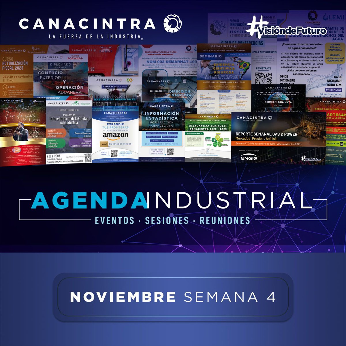 CANACINTRAMex's tweet photo. ¡Industriales de México!🇲🇽⚙️

Les compartimos la liga de las actividades, foros, webinars, etc., de nuestra #AgendaIndustrial.

https://t.co/FbXV63Msqm https://t.co/ZzyYofaN17