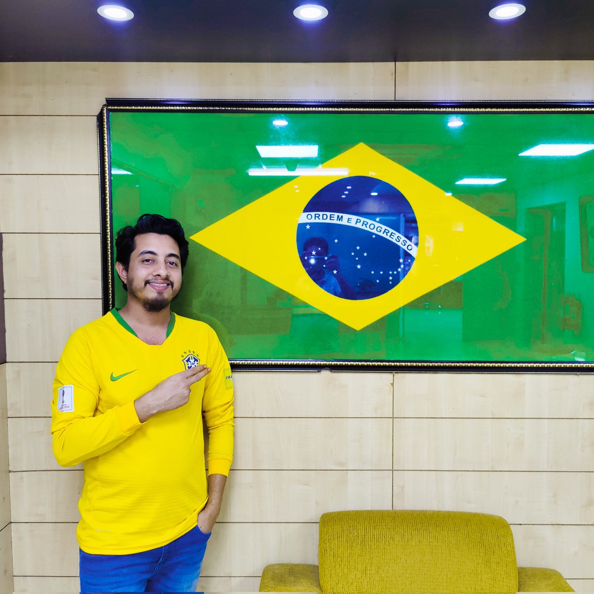 #NewProfilePic🇧🇷
<a href="/BrazilinUSA/">Embassy of Brazil in the USA 🇧🇷</a> @booyahlive
<a href="/neymarjr/">Neymar Jr</a> <a href="/KAKA/">Kaka</a> <a href="/DaniAlvesD2/">Daniel Alves</a> <a href="/FIFAWorldCup/">FIFA World Cup</a> <a href="/FIFAcom/">FIFA</a> <a href="/goal/">GOAL</a>
