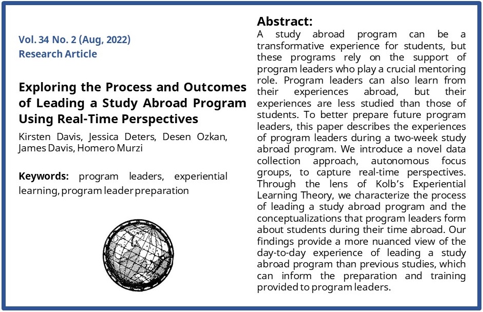 Frontiers (@frontierssa) on Twitter photo "Program leaders can also learn from their experiences abroad, but their experiences are less studied than those of students." <a href="/TheKirstenDavis/">Kirsten Davis</a>, @byjessicadeters, @desenoz,<a href="/TheDavisJam/">JamieDavis</a> & <a href="/hmurzi/">Homero Murzi</a> contribute to addressing this gap. Read their article here: doi.org/10.36366/front… "Program leaders can also learn from their experiences abroad, but their experiences are less studied than those of students." <a href="/TheKirstenDavis/">Kirsten Davis</a>, @byjessicadeters, @desenoz,<a href="/TheDavisJam/">JamieDavis</a> & <a href="/hmurzi/">Homero Murzi</a> contribute to addressing this gap. Read their article here: doi.org/10.36366/front…