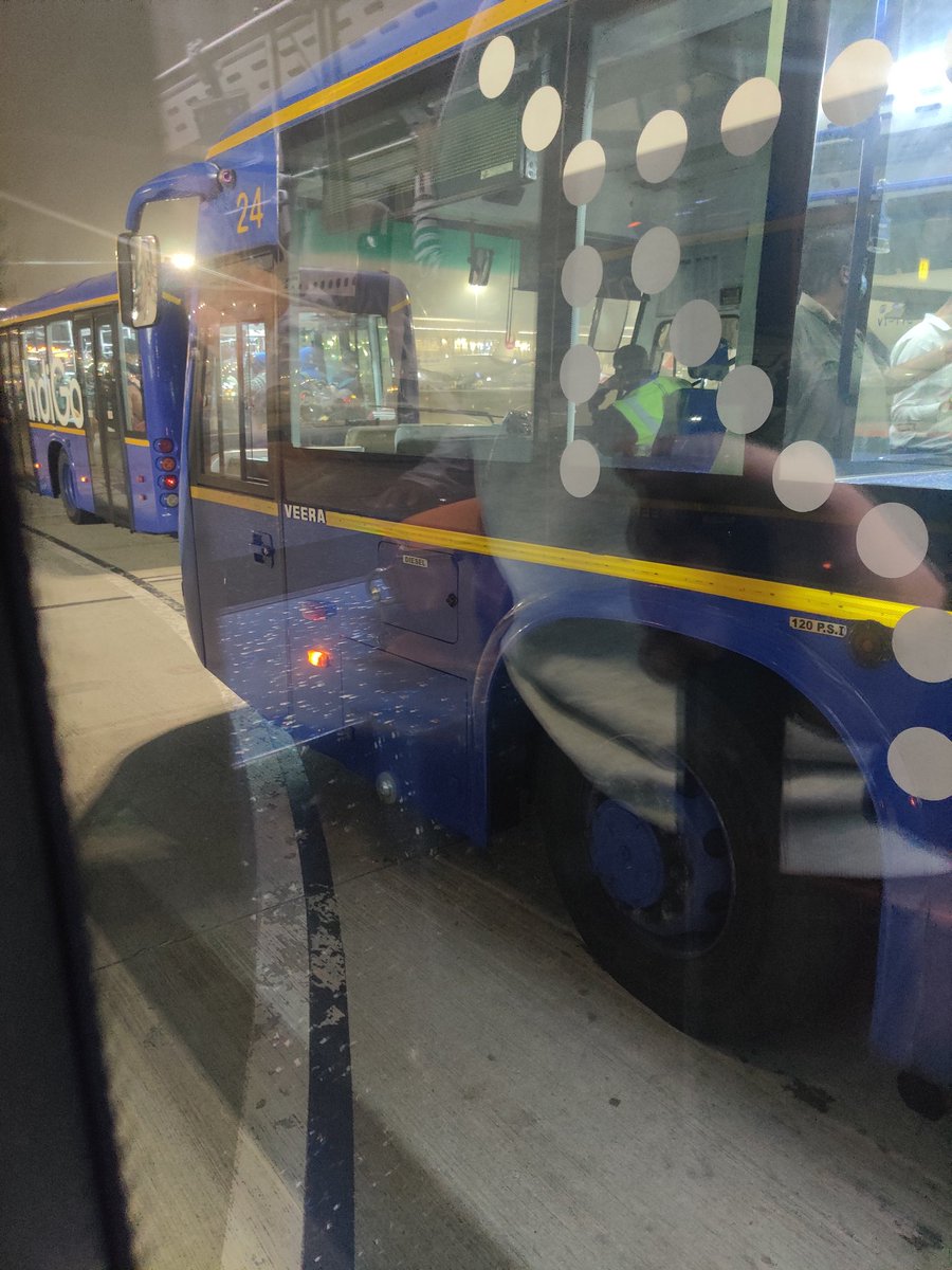 harsh_varma15's tweet photo. Bengaluru airport shuttle bus stuck in traffic at 1 35 AM. Took about 25 mins to reach from runway to airport, never change Bengaluru ❤️. Truly a @peakbengaluru moment. https://t.co/2rEtDHq1BP