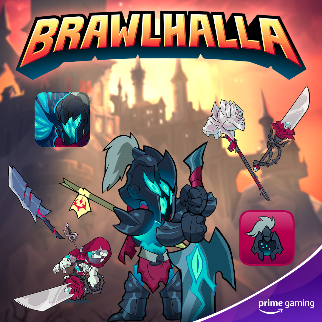 Brawlhalla on X: RT @primegaming: Haunted suit? Angel Hammer? Darkheart  Claymore? It just keeps getting better ⚔️ So many @Brawlhalla goodies are  waiting f… / X