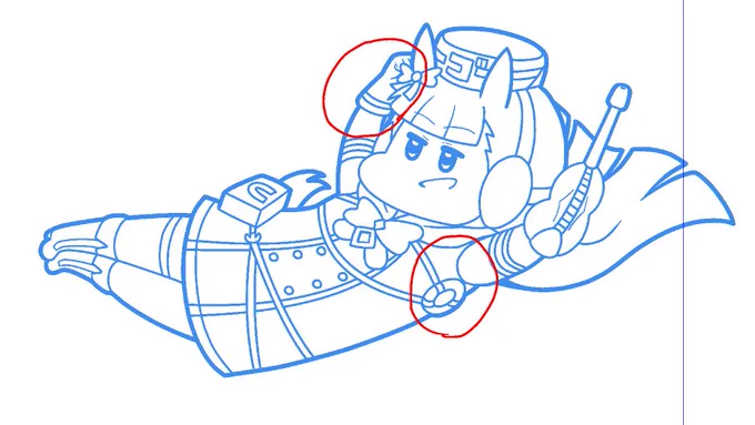 修正も  