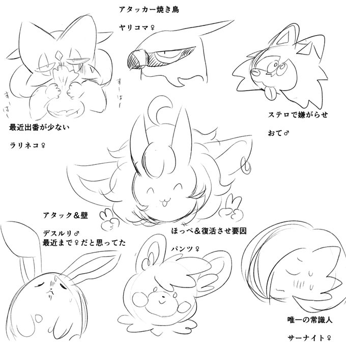 ネーミングセンスがまた酷いと言われる今の旅パ
逆に何も愛称付けてない方が違和感のある謎のパーティ 