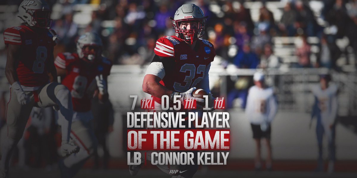 IUPfootball's tweet photo. Week 1οΈβ£1οΈβ£ top players
OFF @Smith_Grant_
DEF @_NASN1TT1 & @Connor_Kelly34
ST @RaunyaMitchell
#ALLIN22 https://t.co/nIpPBBOHyc