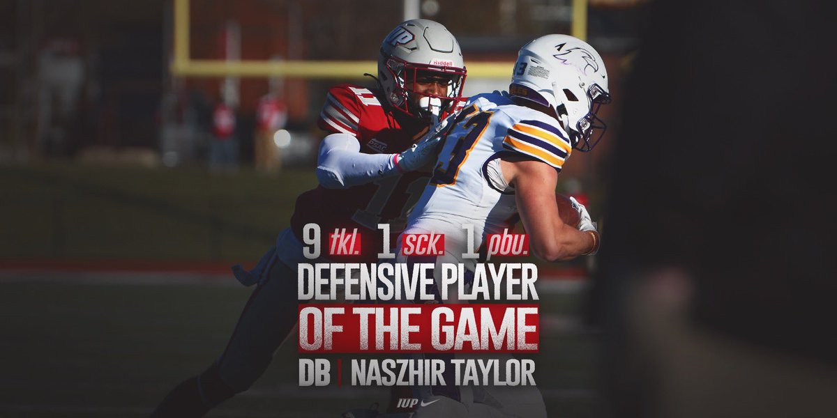 IUPfootball's tweet photo. Week 1οΈβ£1οΈβ£ top players
OFF @Smith_Grant_
DEF @_NASN1TT1 & @Connor_Kelly34
ST @RaunyaMitchell
#ALLIN22 https://t.co/nIpPBBOHyc