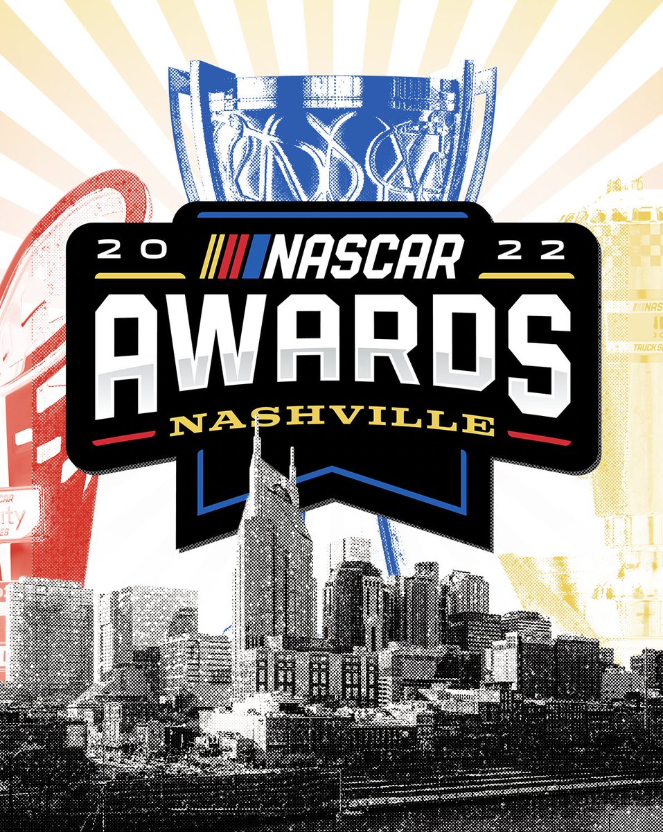 We're ready for you, Nashville! 🏆 🎸 #NASCARAwards #ChampionsWeek