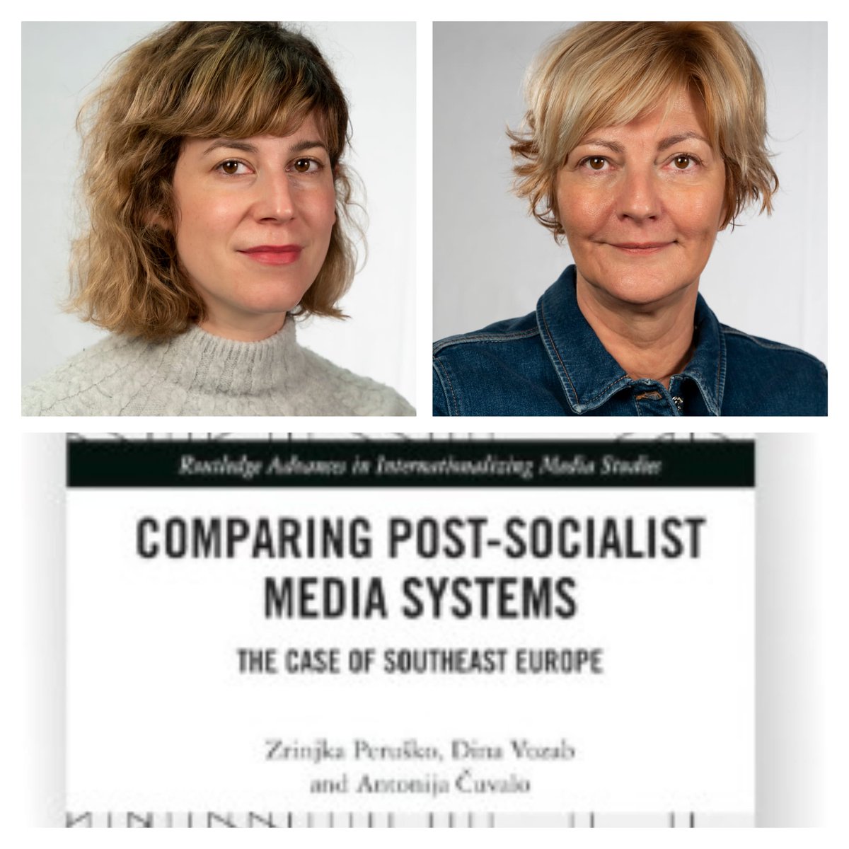Prof. dr. sc. Zrinjka Peruško, doc. dr. sc. Dina Vozab i izv. prof. Antonija Čuvalo dobitnice su godišnje nagrade za znanost, za knjigu Comparing Post-Socialist Media Systems: The Case of Southeast Europe, u izdanju ugledne izdavačke kuće Routledge, 2021. godine.
Čestitamo!!!