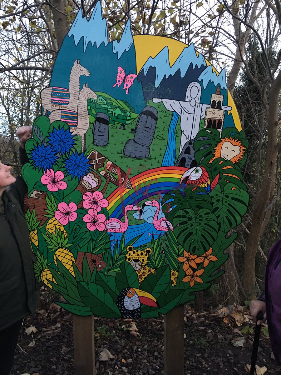 DundeeRamblers's tweet photo. @RamblersGB A trip around the world for @DundeeRamblers Family Group.  We followed the Monifieth Art Trail https://t.co/v02YqGBIpW