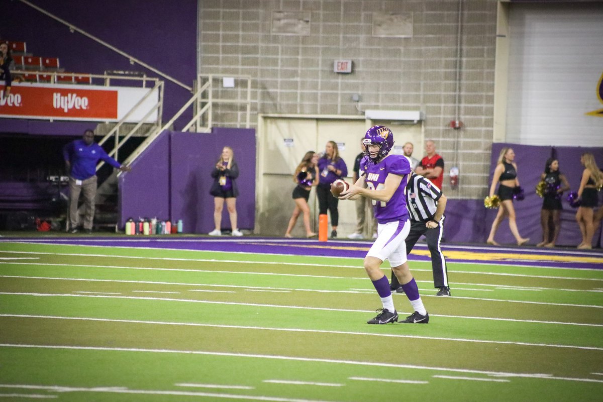 Last but not least, UNI punter (and walk-on) Noah Pettinger finished second in the Freshman of the Year voting.

His average punt traveled 42.9 yards this season. 

📸 <a href="/andy_saigh29/">Andy Saigh</a>