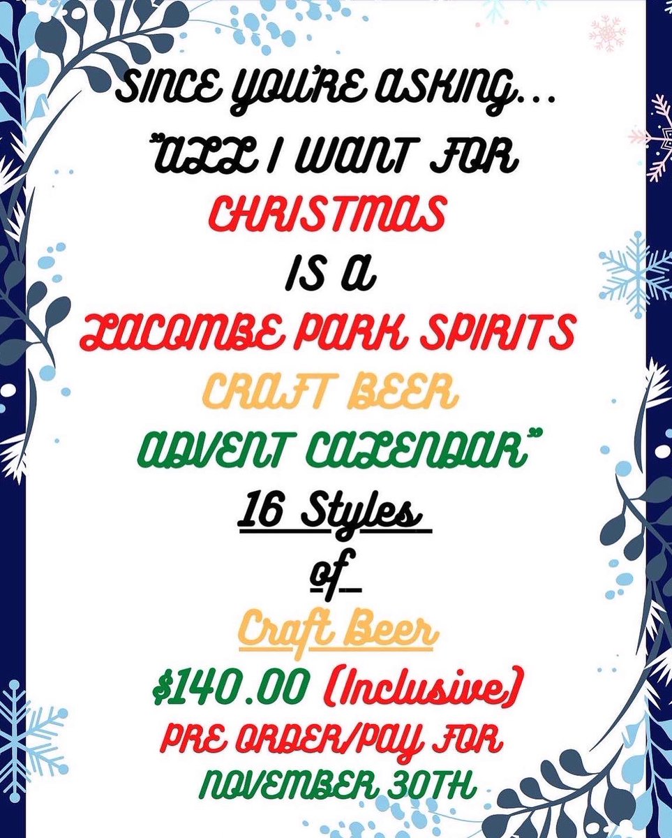 LPSpirits's tweet photo. Only three more sleeps before the festivities begin with @LPSpirits #CraftBeerAdvent selection! Get yours or theirs before they’re gone🍻 https://t.co/nIIbc5rzBl