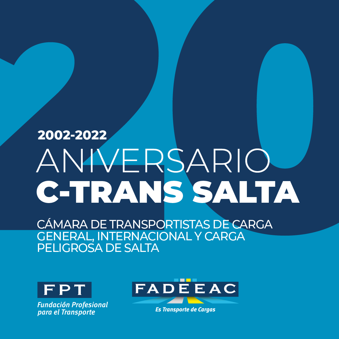 FADEEAC's tweet photo. Felicitamos a @CTransSalta en su 20° aniversario.🚛🎉
#FADEEAC #CTRANS #Salta #Aniversario https://t.co/zwy2qjUoXe