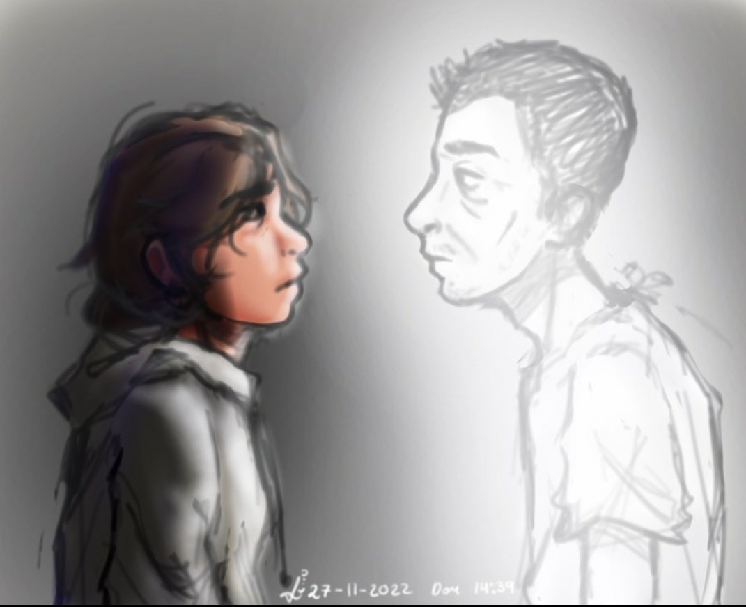 Remake de un dibujin que hice el día de la muerte de mi padre (27-11-2020)