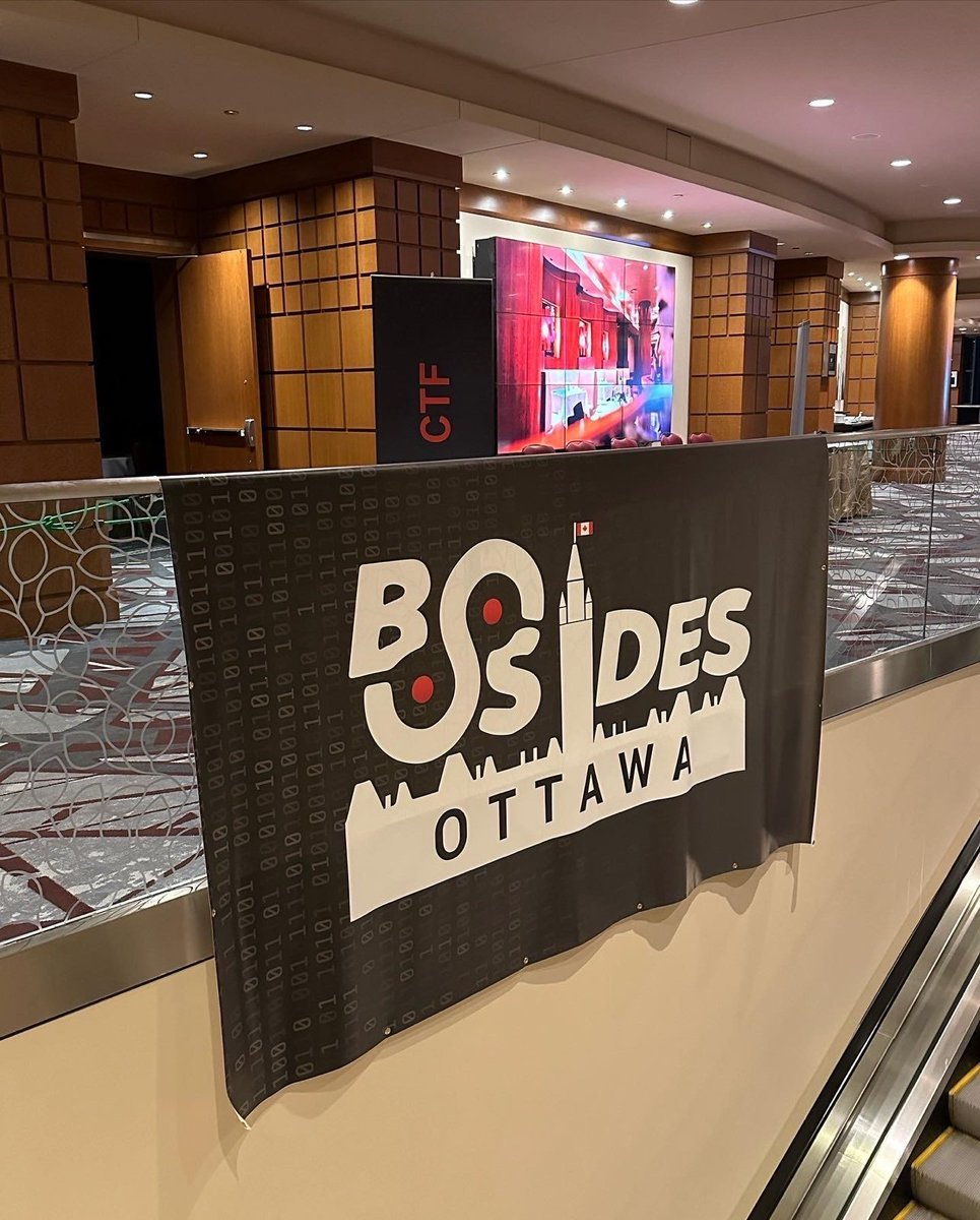 BsidesOttawa's tweet photo. BSides Ottawa is underway! We have a full house for our keynote address and the unconference is busy. If you’re not here yet, you know what to do. #bsides #security #hackers #ctf https://t.co/zYNm2ERmgX