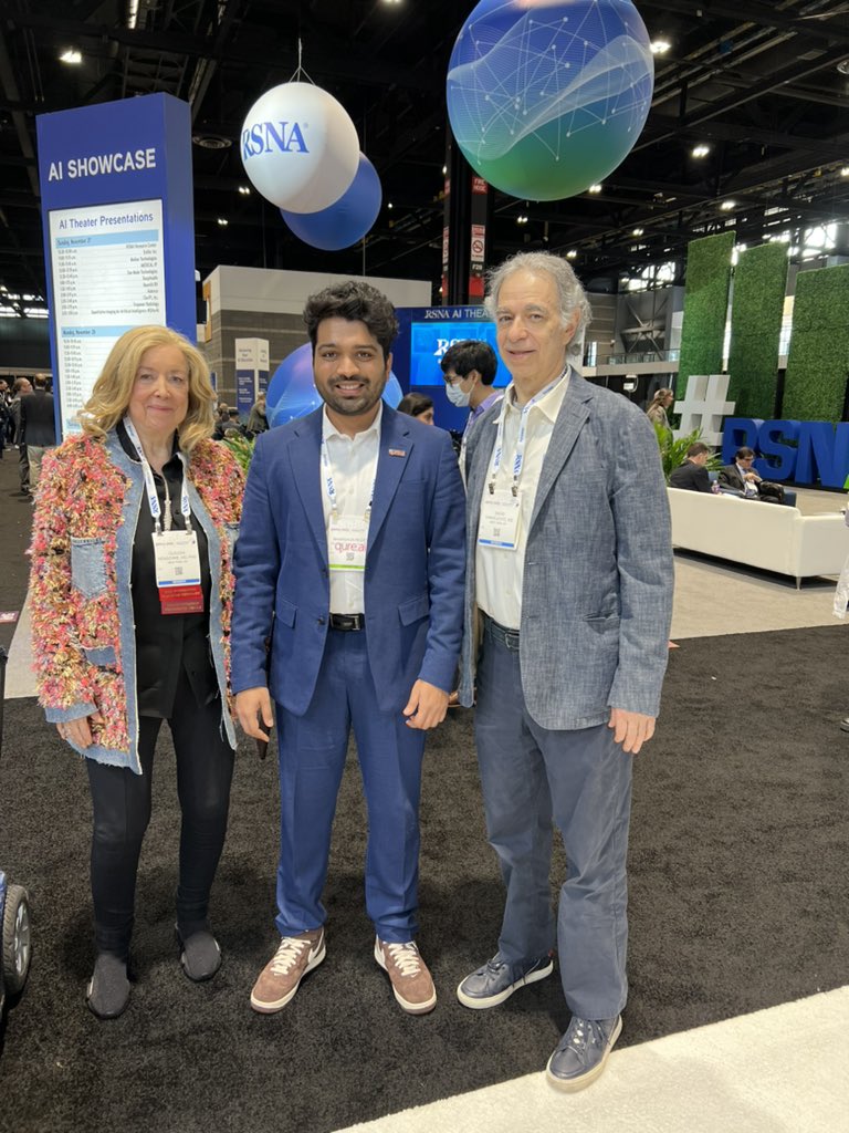 Meeting the pioneers of lung cancer screening programs. Dr. David Yankelevitz and Dr. Claudia
#RSNA22 <a href="/qure_ai/">Qure.ai</a>