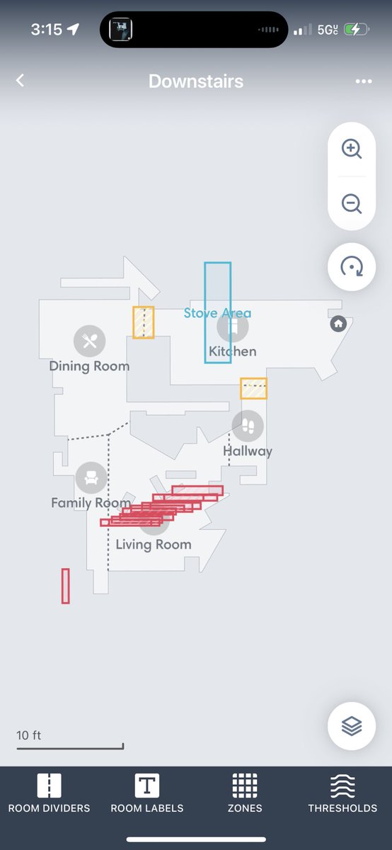 ZpriddyAZ's tweet photo. Can someone at @iRobot please add either 1: option to review map changes before they are saved? 2: An eraser tool to clean up bad updates to maps? https://t.co/ohtQMjHGHU