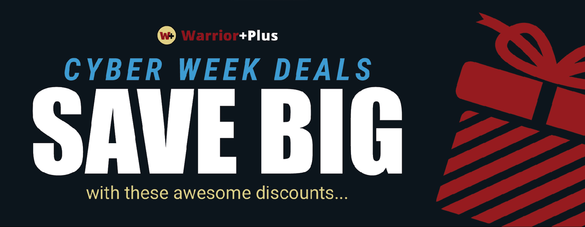 WSOTracker's tweet photo. More Cyber Monday deals added! 🔥 Get up to 90% off select offers exclusively on WarriorPlus. But hurry, these deals won't last long so grab 'em before they disappear! 👉https://t.co/h5EytI6OyP https://t.co/2vl9AKzdSJ