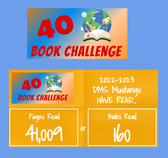 NaiserLib's tweet image. Way to go Mustangs! #DMSMustangs #DMSLib #HaysLib #DMS40BookChallenge
