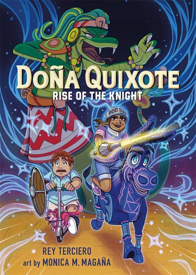 Yes! Check out the cover of my latest book, Doña Quixote, coming next year, w incredible art from <a href="/monicam_art/">Monica M. Magaña💜</a> and pubbed by <a href="/mackidsbooks/">MacKids Books</a> <a href="/mackidssl/">Macmillan Children's School & Library 📚</a> Pre-order at: bit.ly/3Vy82QM